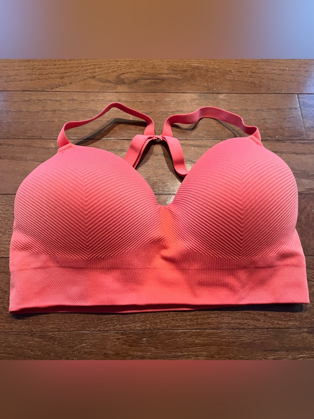 All in Motion Coral Padded Sports Bra Size Large